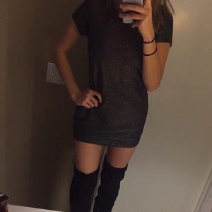 Sparkly Tee shirt dress